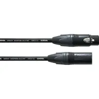 Cordial Câble de connexion XLR [1x XLR femelle - 1x XLR mâle] 5 m noir Cordial CPM 5 FM-FLEX