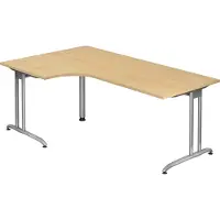 Hjh OFFICE PRO BS82 Schreibtisch ahorn L-Form