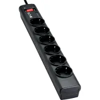 Eaton Protection Strip 6 DIN 6-fach Steckdosenleiste mit Überspannungsschutz schwarz