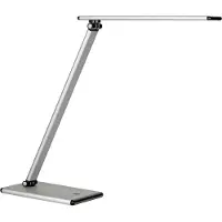 Unilux Lampe de table LED TERRA, couleur : gris métal
