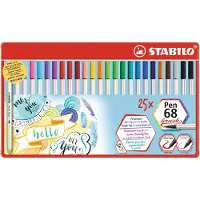 Stabilo Pen 68 brush Stylo feutre Premium (25x)