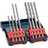 Bosch Sds-plus Tough-box 5/6/8/10 Mm 8 Pieces Argenté