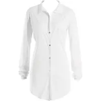 Hanro Chemise de nuit ' Cotton Deluxe 90cm ' blanc