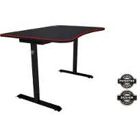 AROZZI Arena Fratello Bureau Gaming - 114 x 76 x 72 cm - Noir