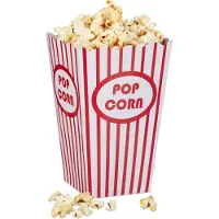 Relaxdays Sacs à pop-corn 48 pièces (48x)