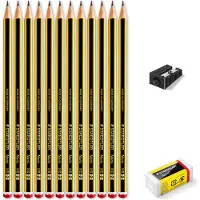 Staedtler Crayon Noris Jubil "um, 12 pièces Promopack (2B, 2H, B, H, HB, 12x)