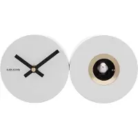 Karlsson Coucou CUCKOO acier blanc | 26x13cm