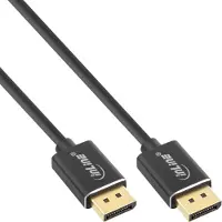 InLine DisplayPort – DisplayPort (1 m), Câble vidéo, Noir