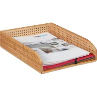 Relaxdays Plateau perforé pour documents (A4)