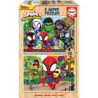 Spidey and his Amazing Friends Borras 2x25 Spidey et ses étonnants amis Puzzle Multicolore One Size