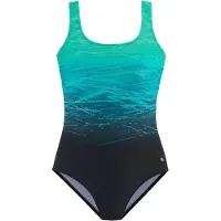 LASCANA Maillot de bain pétrole / jade / noir