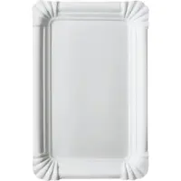 Papstar Assiette en carton, blanc, 130 x 200 mm, 250 p.