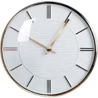 Beliani Horloge murale Ø 34 Cm Blanc Daroca Lumarko