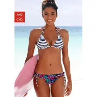 Venice beach Hauts de bikini bleu marine / blanc