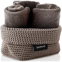 Blomus Panier de Rangement Blomus Tela Taupe M
