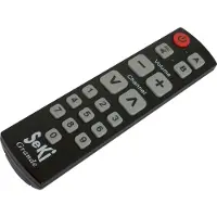 Hapena Télécommande universelle Grande Couleur noire Télécommande universelle pour...