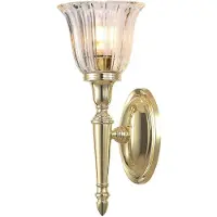 Elstead Lighting Applique de salle de bain Dryden en laiton poli 1xG9x3W, dimensions : 33 x 14 x 14 cm, IP44, Elstead