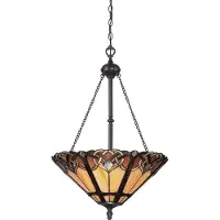 QUOIZEL Cambridge Lampe à suspendre E27 triple bronze vintage (E27)