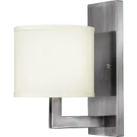Elstead Lighting Applique murale Hampton, nickel antique, 1xE27x60W, métal, dimensions : 30,5 x 17,1 x 22,9 cm, IP20,
