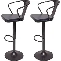 Mendler Tabouret de bar -H10b (lot de 2)