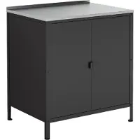 Casa.pro Armoire d'extérieur 'Bolognano' 92x80x50 cm Noir, mat