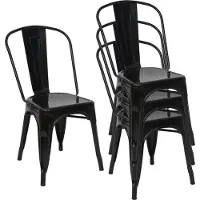 MCW Chaise -A73 Métal (lot de 4)