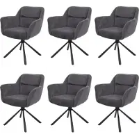 Mendler Chaise de salle à manger -K33 (lot de 6)