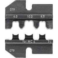 Knipex 97 49 71 Matrice à sertir pour connecterus solaires Convient pour MC4 4 à 10 mm² adapté pour marque (pinces) Kni