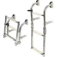 Osculati Échelle de tableau arrière pliable 5 st. Échelle de bateau, passerelle