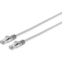 S-Impuls RJ45 flat cable w.Cat.7 raw cable slim, grey, 7,5m (75517-SL)