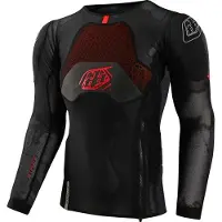 Troy Lee Designs Stage Ghost D3O LS, veste de protection unisexe ,Noir/Rouge ,M