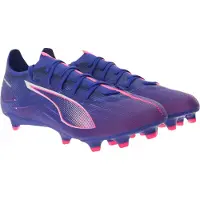 Puma Chaussure de foot 'Ultra 5 Match' bleu / azur / bleu violet / saumon