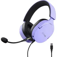 Trust GXT 490P FAYZO Headset Casque filaire Gaming USB Type-A Noir, Violet