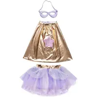 Great Pretenders Déguisement - Super-Duper - Métallique Rose Gol - - 4-6 ans (104-116) - Costumes