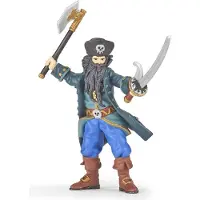 Papo Figurine Blackbeard - Pirate Multi-couleurs, Collection de Jouets, Id?al pour les Enfants et les Passionn?s d'Histoire.