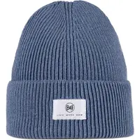 Buff Knitted Beanie Bleu