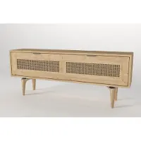 Skye Decor , Sirona - Oak, Fernsehtisch, Eiche, 100 % MELAMINBESCHICHICHTETETETETE SPANPLATTEN, 140 x 29,6 x 55,2 cm