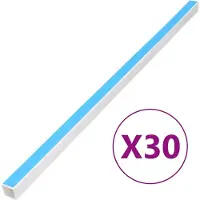 vidaXL Goulottes de câbles Adhésif 40x40 mm 30 m PVC