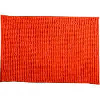 MSV Tapis de bain Microfibre CHENILLE 40x60cm Orange