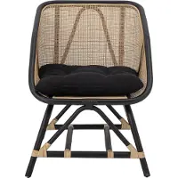 Bloomingville Chaise Loue | Noir | Rotin | 82051381
