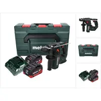 Metabo BH 18 LTX BL 16 Perceuse à percussion sans fil 18 V 1,3 J SDS-plus Brushless + 2x Batteries 10,0 Ah + Chargeur + Coffret MetaBOX