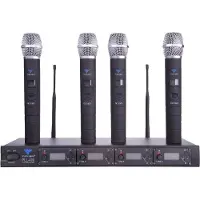 Pulsar Azusa Pll 400 Uhf 4 Microphone Argenté
