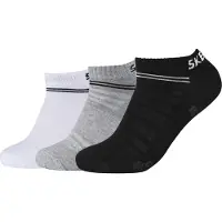 SKECHERS 3PPK Mesh Ventilation Socks SK43022-9996, Chaussettes, Unie, Blanc
