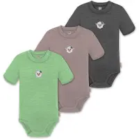 Normani Barboteuse / body graphite / vert clair / mauve