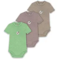 Normani Barboteuse / body 'Tihoi' beige / vert / blanc