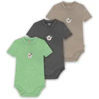 Normani Barboteuse / body 'Tihoi' beige chiné / gris chiné / vert chiné / blanc