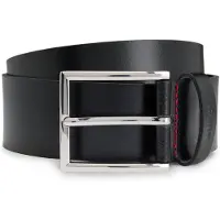 HUGO pour homme. 50541171 Ceinture Olpian noire (80 cm), Casuel, Cuir