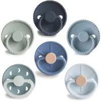 Frigg Round Latex Endless Sea tétine Size 2 6 pcs