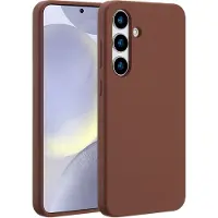 Accezz Coque Liquid Silicone avec MagSafe Samsung Galaxy S25 Plus - New Tea Brown