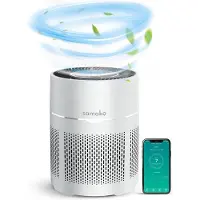 Samako Purificateur d'air - - Filtre HEPA 13 pro - Rhume des foins, allergies aux animaux, acariens - Indicateur de qualité de l'air